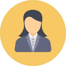 Icon of female employee